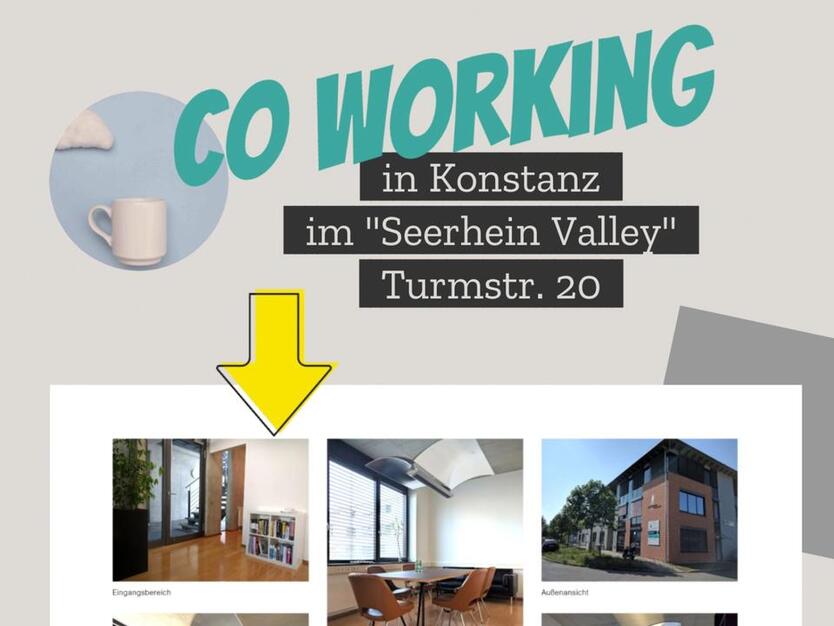 CoWorking Space, Schreibtisch mieten, Co-Working Konstanz