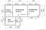 Etagenwohnung Großschirma / Siebenlehn Siebenlehn - 2 Zimmer, 42 m&sup2;, 260&euro; | Angebot:26740415