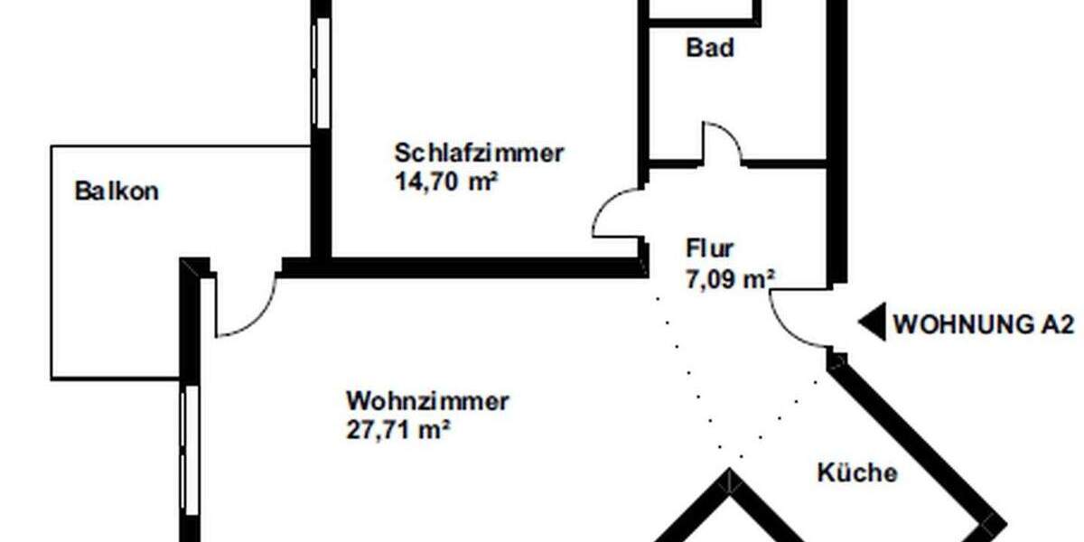 Urbanes Wohnen - 2-Zimmerwohnung mit Balkon & Tiefgaragenstellplatz 2 zimmer