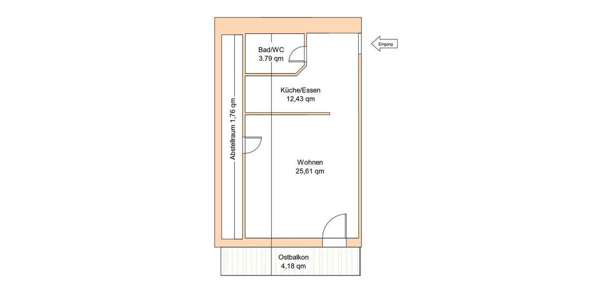 Dachgeschoßwohnung Bad Feilnbach - 2 Zimmer, 47 m&sup2;, 590&euro; | Angebot:24852121