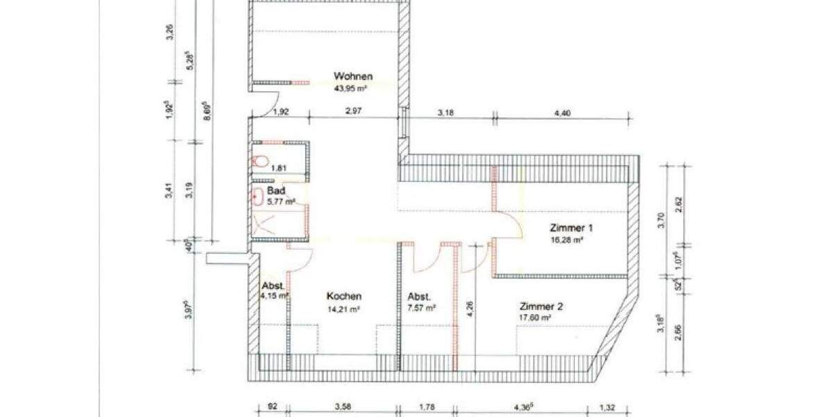 Etagenwohnung Hamburg / Bergedorf Bergedorf - 3 Zimmer, 95 m&sup2;, 1.300&euro; | Angebot:25278158
