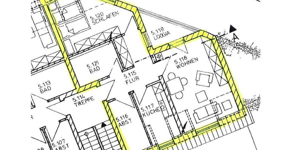 Etagenwohnung Coburg - 2 Zimmer, 60 m&sup2;, 540&euro; | Angebot:26542436