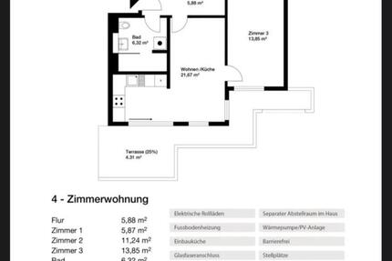 Nachmieter 4 Zimmer+EBK+Dachterrasse (Neubau) 4 zimmer