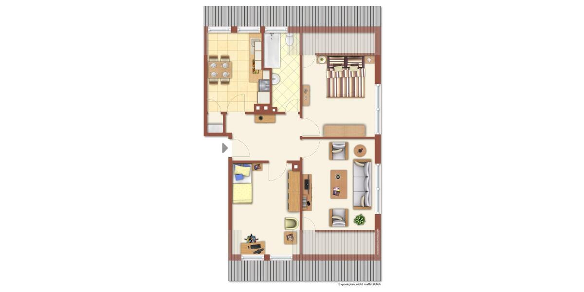 Dachgeschoßwohnung Arnsberg Rusch - 3 Zimmer, 72 m&sup2;, 470&euro; | Angebot:26490864