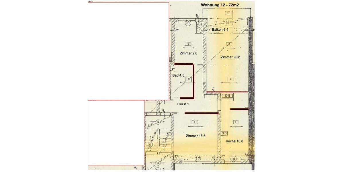Etagenwohnung Waldbröl - 3 Zimmer, 72 m&sup2;, 750&euro; | Angebot:24710645