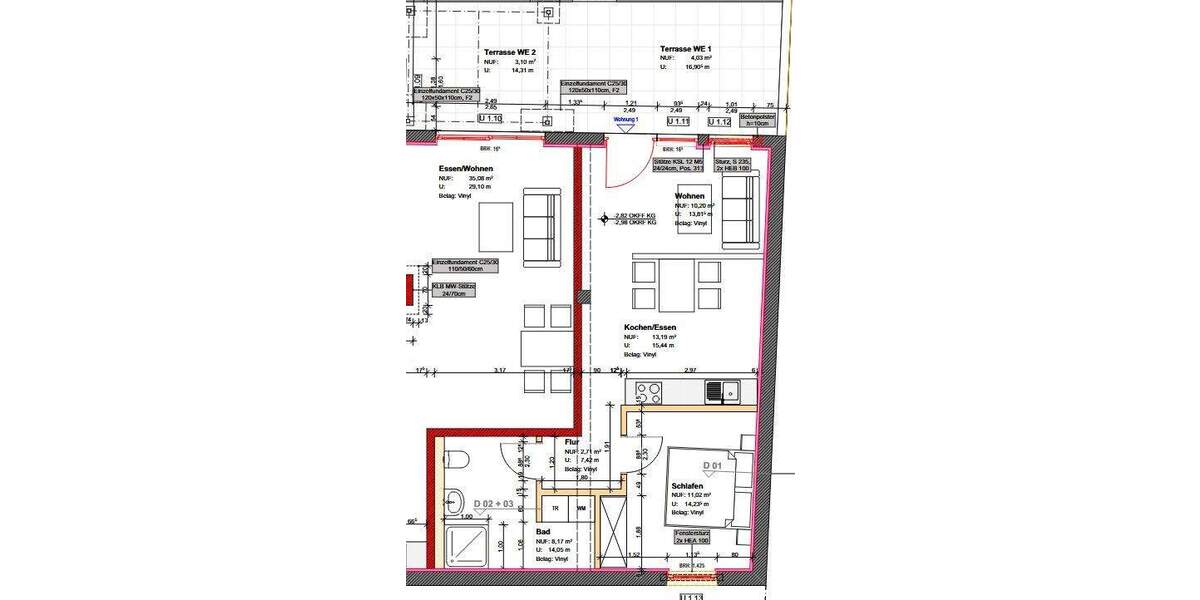 Etagenwohnung Neumagen-Dhron Neumagen - 2 Zimmer, 54 m&sup2;, 850&euro; | Angebot:25664179