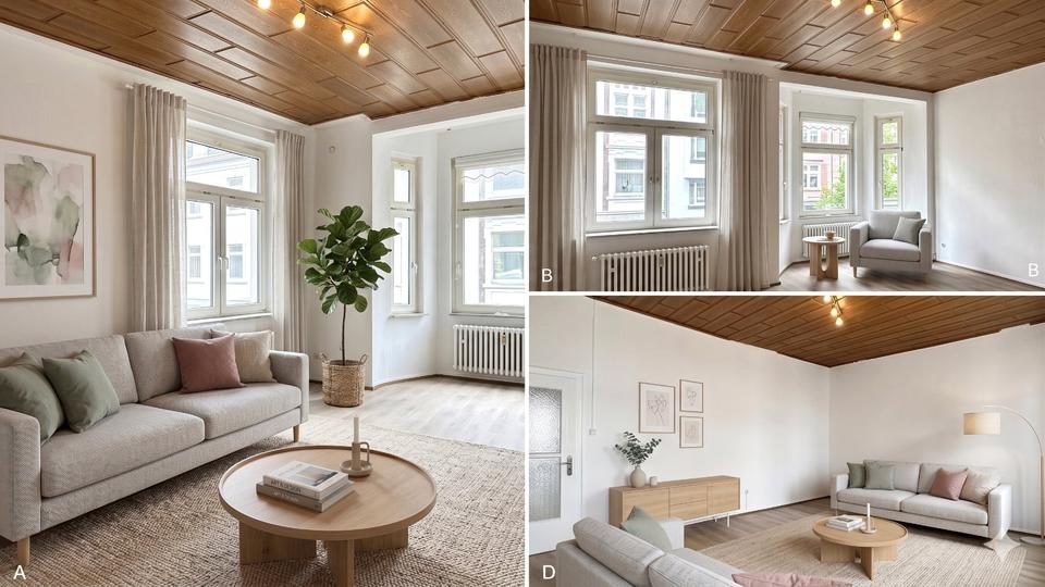 Etagenwohnung Duisburg Duisburg-Mitte - 3.5 Zimmer, 90 m&sup2;, 900&euro; | Angebot:26621353