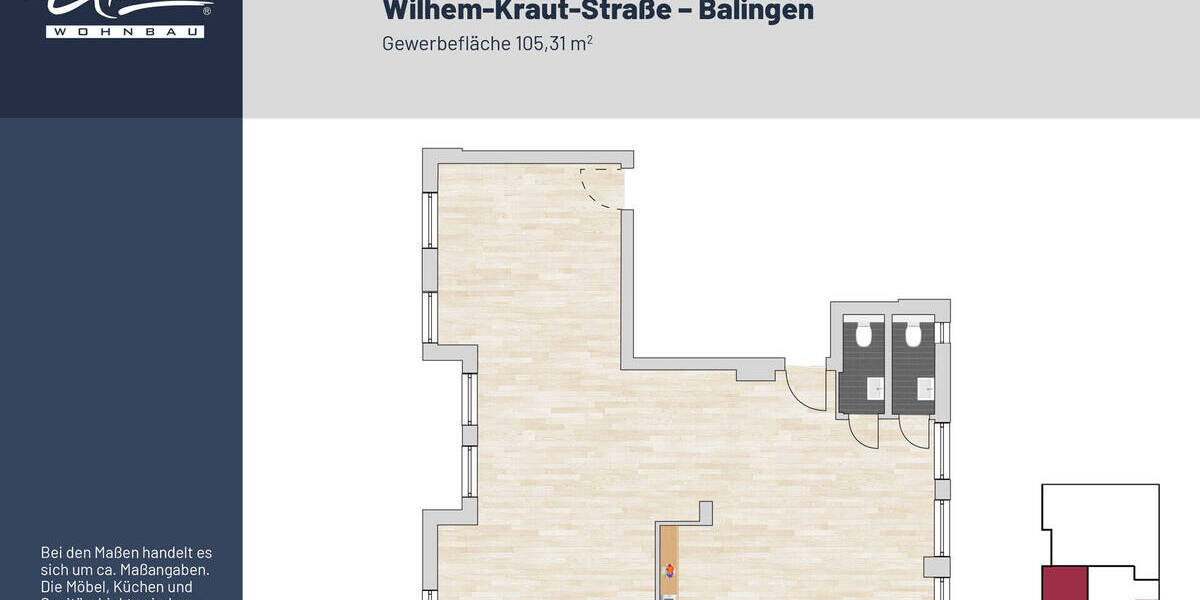 Gewerbeobjekt Balingen Gemarkung Balingen - 1.365&euro; | Angebot:25690413