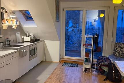 Sanierte 1-Zimmer-DG-Wohnung mit großem Balkon 1 zimmer