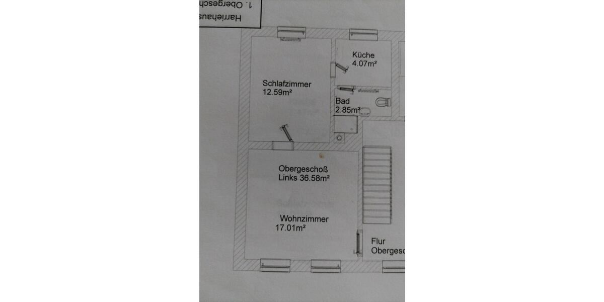 Etagenwohnung Bad Gandersheim - 2 Zimmer, 37 m&sup2;, 230&euro; | Angebot:26021960