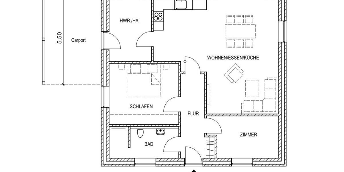 Bungalow Selsingen - 3 Zimmer, 90 m&sup2;, 1.300&euro; | Angebot:26586252