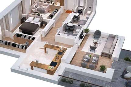 Wohnung zum Mieten in Chemnitz 934 € 106.7 m² 4 zimmer