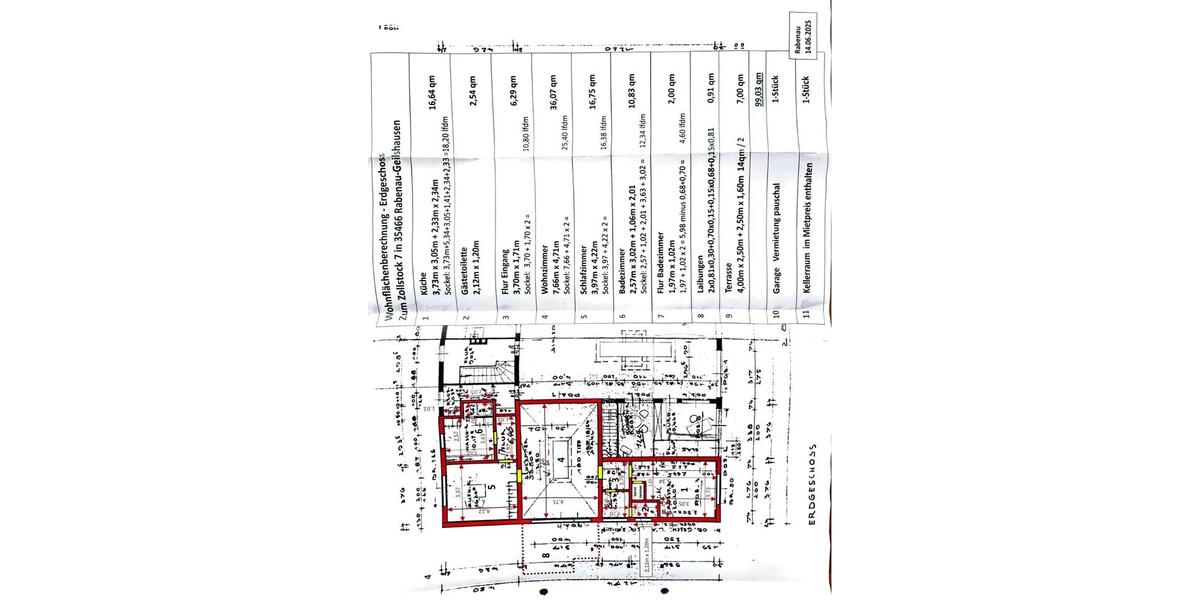 Erdgeschoßwohnung Rabenau - 2 Zimmer, 94 m&sup2;, 880&euro; | Angebot:26207352