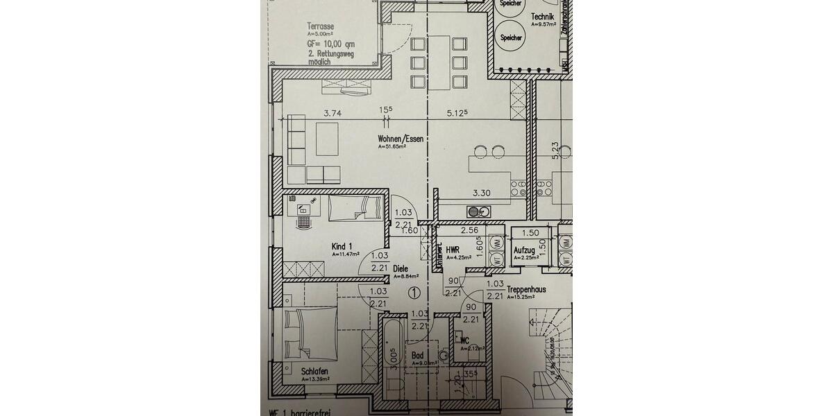 Erdgeschoßwohnung Steinbergkirche - 3 Zimmer, 105 m&sup2;, 1.090&euro; | Angebot:24801252