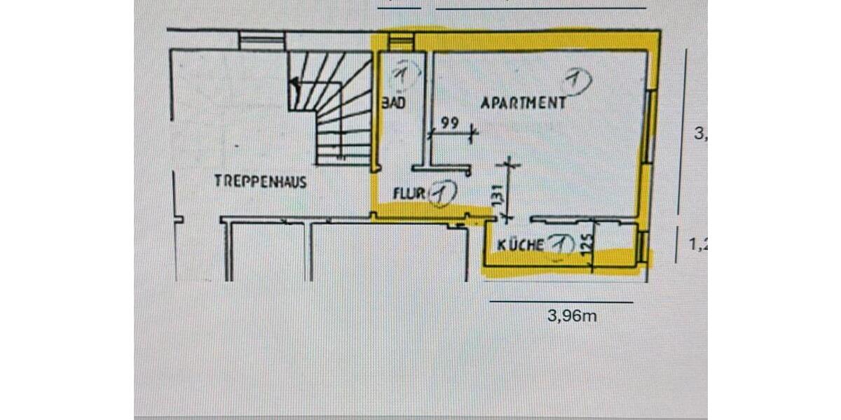 Erdgeschoßwohnung Bendorf - 1 Zimmer, 28 m&sup2;, 400&euro; | Angebot:24704918