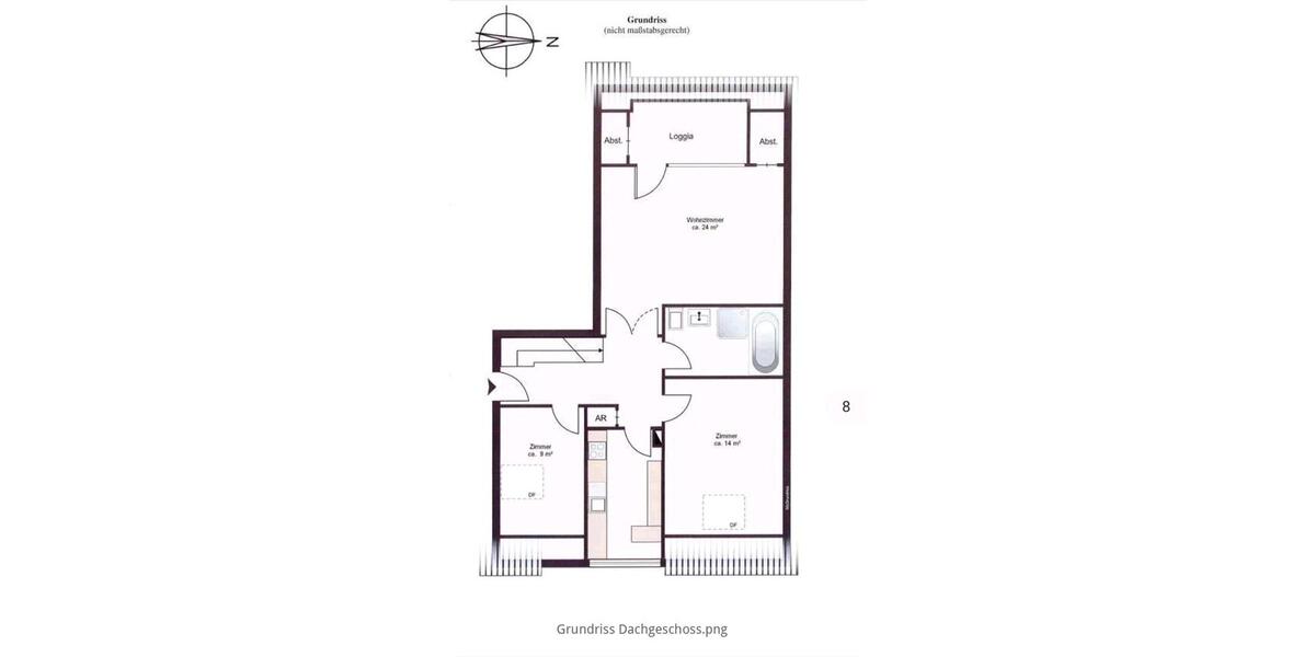 Maisonettenwohnung Schenefeld - 4 Zimmer, 105 m&sup2;, 1.800&euro; | Angebot:25087248