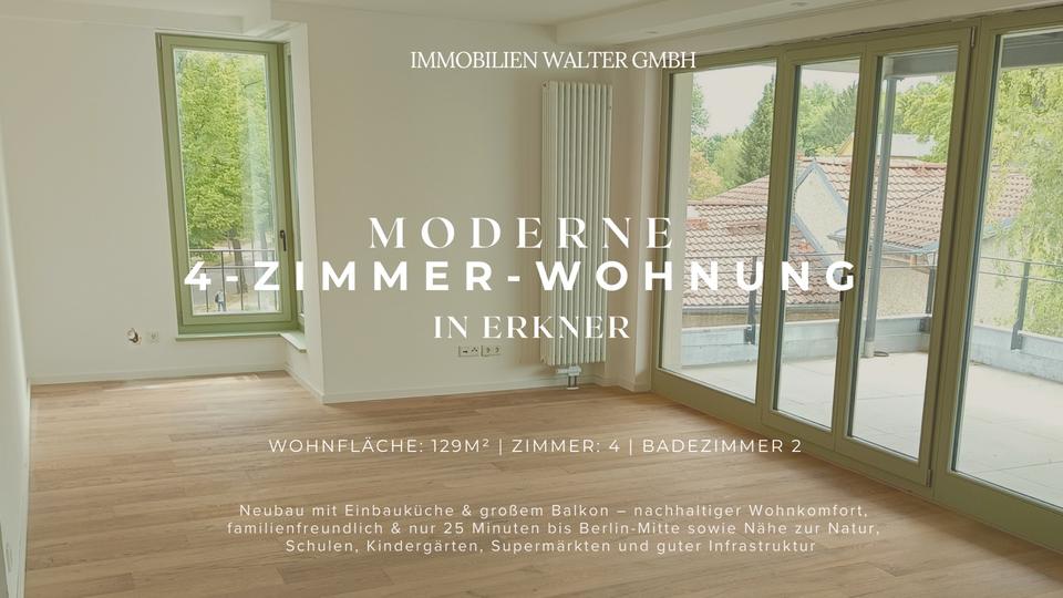 neuwertige & nachhaltige 4-Zimmer-Wohnung – WG geeignet 4 zimmer