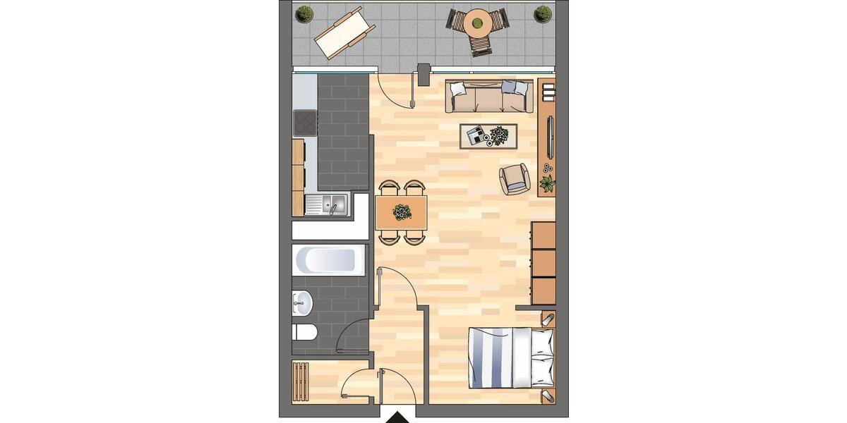 Etagenwohnung Neustadt an der Weinstraße - 1 Zimmer, 45 m&sup2;, 479&euro; | Angebot:26676361