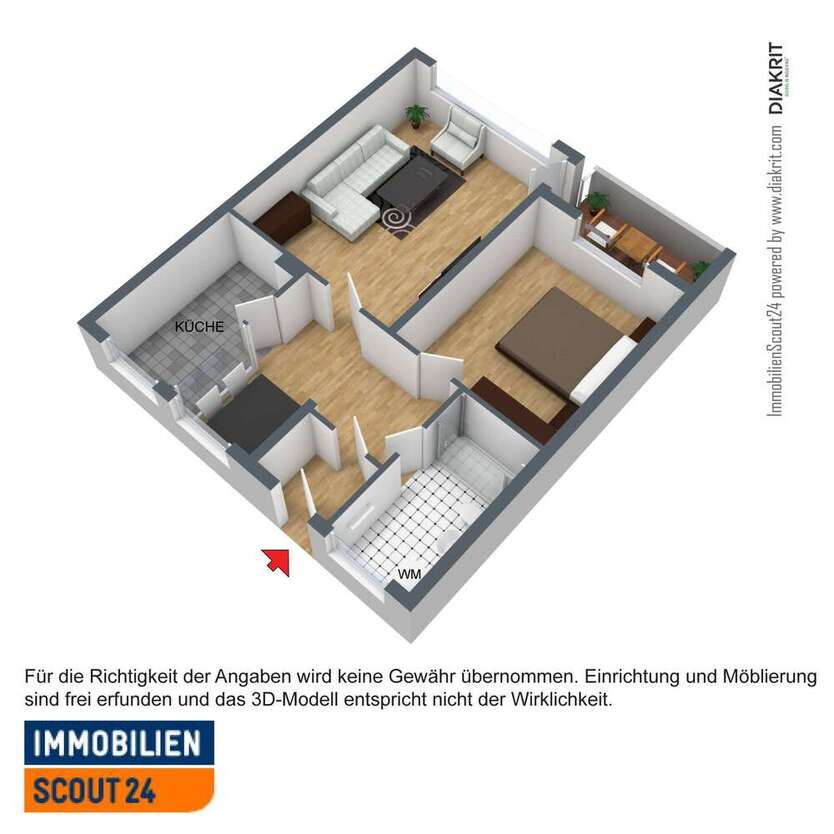 Wohnung zum Mieten in Hagen 383 € 66 m²