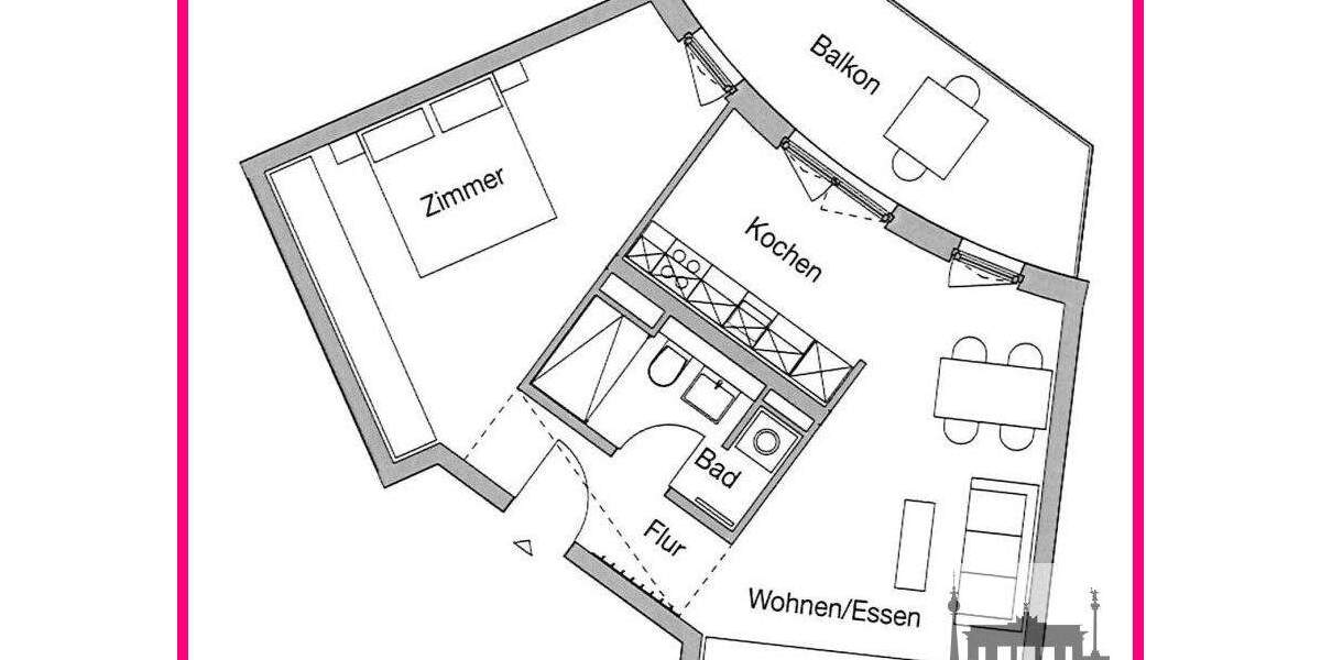 Etagenwohnung Berlin Spandau - 2 Zimmer, 64 m&sup2;, 1.160&euro; | Angebot:25700284