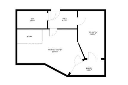 Wohnung München Thalkirchen-Obersendling-Forstenried-Fürstenried-S - 2 Zimmer, 65 m&sup2;, 1.200&euro; | Angebot:25387256