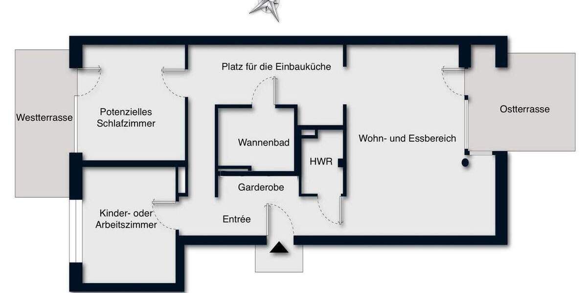Licht, Ruhe und Stil - Neubau im geschützten Innenhof 3 zimmer