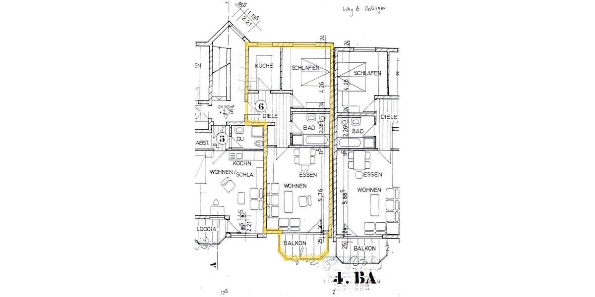 Etagenwohnung Roßtal - 2 Zimmer, 60 m&sup2;, 580&euro; | Angebot:25743068
