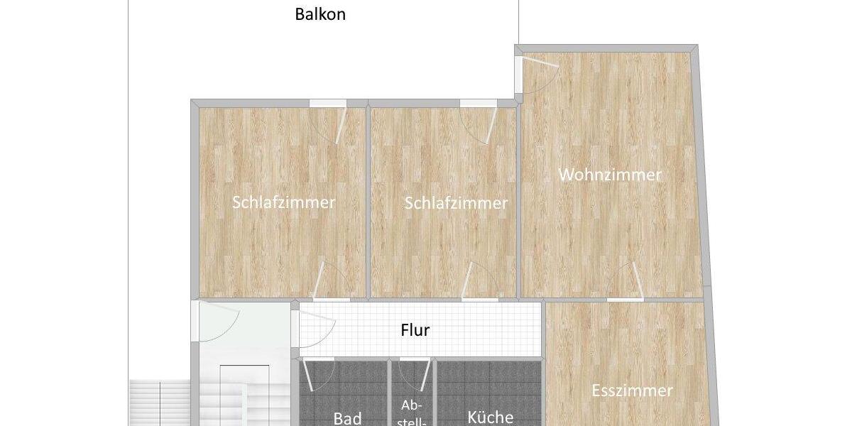 Erdgeschoßwohnung Konz - 4 Zimmer, 90 m&sup2;, 800&euro; | Angebot:26543247