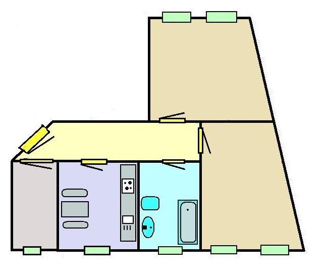 Dachgeschoßwohnung Riesa Neuweida - 2 Zimmer, 77 m&sup2;, 346&euro; | Angebot:23438492