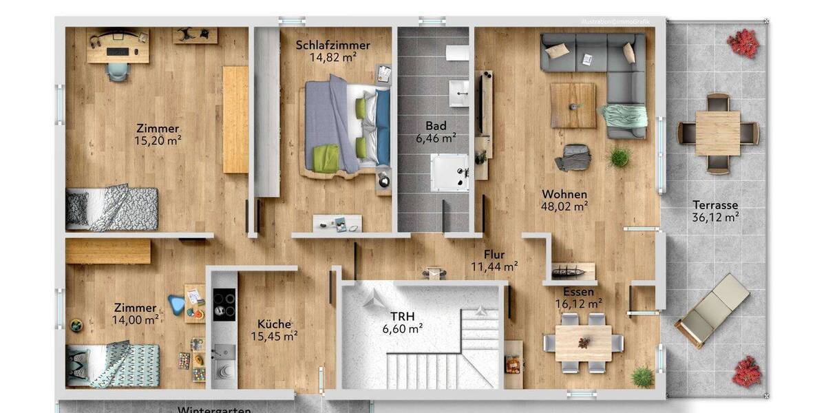 Etagenwohnung Linden Großen-Linden - 5 Zimmer, 150 m&sup2;, 1.150&euro; | Angebot:26713069