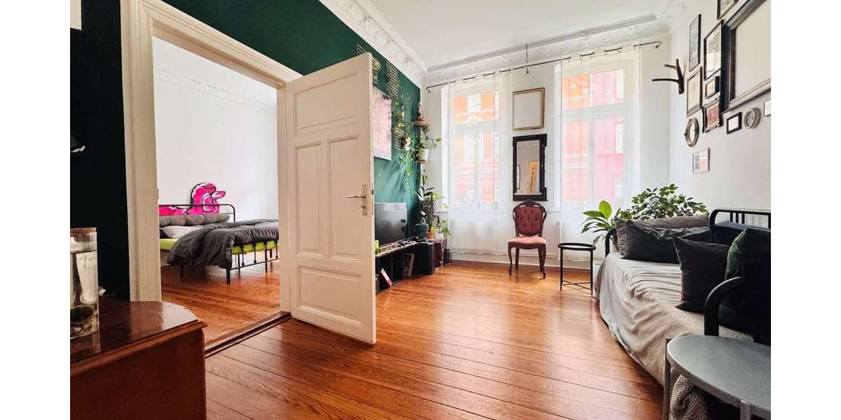 Etagenwohnung Schwerin Paulsstadt - 3 Zimmer, 71 m&sup2;, 680&euro; | Angebot:26945623