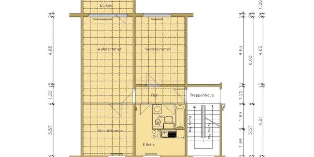 Etagenwohnung Gingst - 3 Zimmer, 66 m&sup2;, 350&euro; | Angebot:24713705