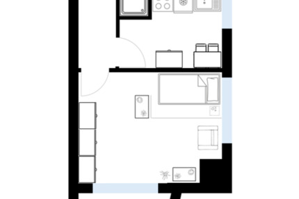 Wohnung Moers - 1 Zimmer, 29 m&sup2;, 300&euro; | Angebot:24935003