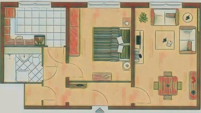 2-Raum-Wohnung zu vermieten zimmer