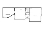 Erdgeschoßwohnung Dortmund - 2 Zimmer, 59 m&sup2;, 619&euro; | Angebot:24508372