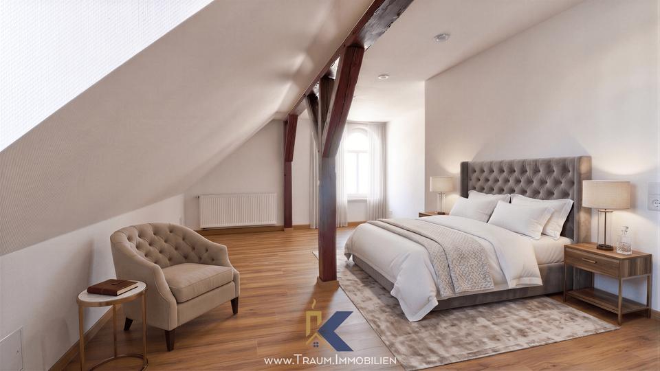 Dachgeschoßwohnung Mühlhausen (Thüringen) - 3 Zimmer, 114 m&sup2;, 855&euro; | Angebot:26556635