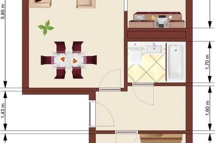 Wohnung Löbau - 2 Zimmer, 55 m&sup2;, 328&euro; | Angebot:23846062