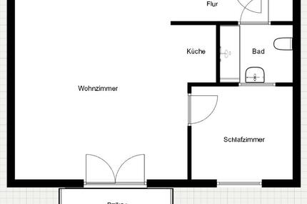 Wohnung Mittweida - 2 Zimmer, 48 m&sup2;, 410&euro; | Angebot:24865952