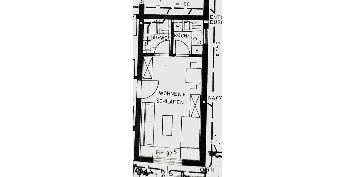 Erdgeschoßwohnung Oberderdingen - 1 Zimmer, 30 m&sup2;, 500&euro; | Angebot:25569292
