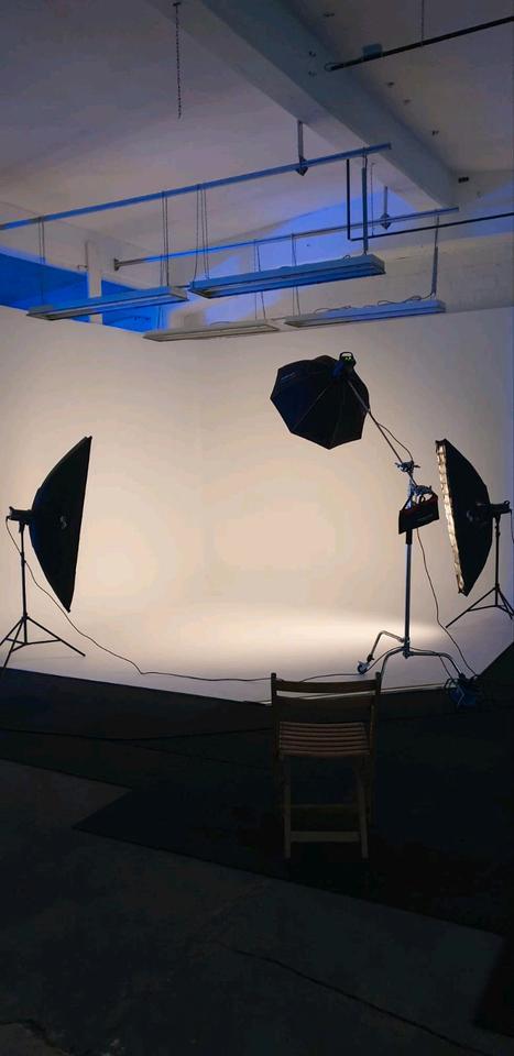 Fotostudio, Mietstudio mit weißer Hohlkehle, Trapez- viele Setups