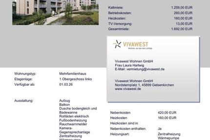 Moderne 3-Zimmer-Wohnung mit Balkon & Aufzug 3 zimmer