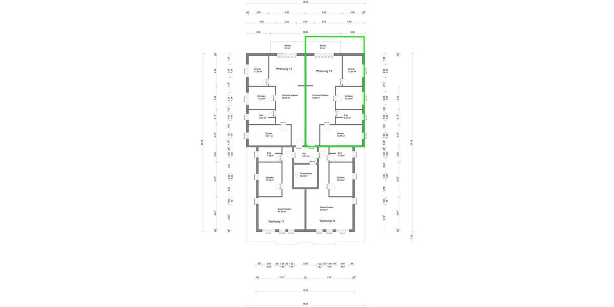 Etagenwohnung Bad Doberan - 4 Zimmer, 117 m&sup2;, 1.860&euro; | Angebot:25673920