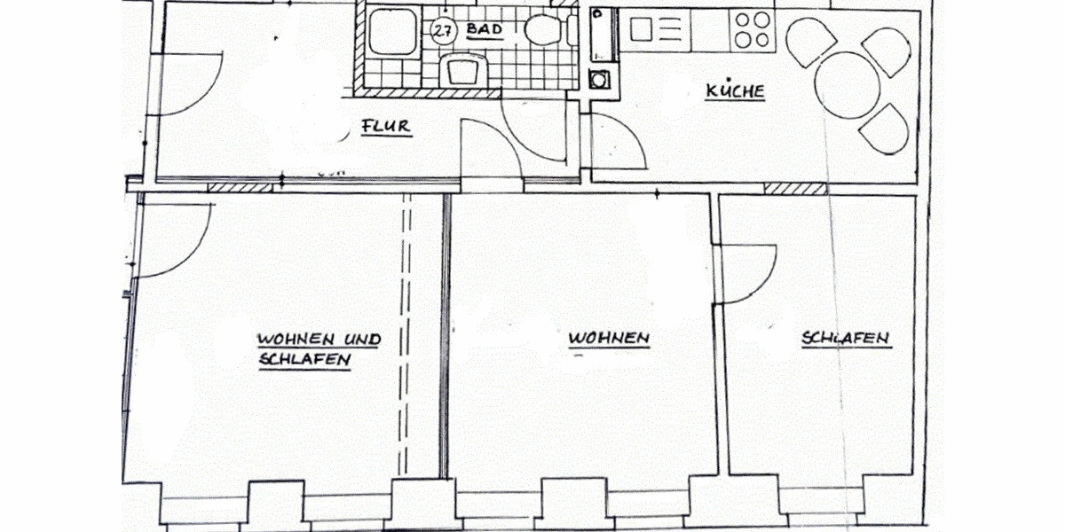 Klasse Single-Wohnung - Etagenwohnung Kamenz | Angebot:24597435