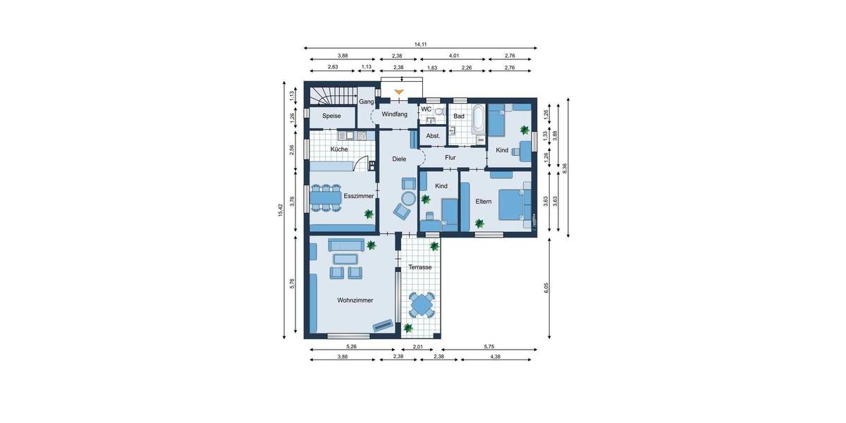 Einfamilienhaus Geiselhöring-Pönning Pönning - 7 Zimmer, 140 m&sup2;, 1.280&euro; | Angebot:26796459