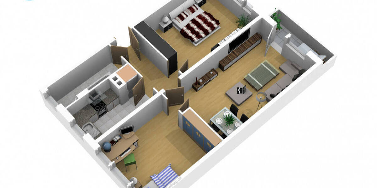 Etagenwohnung Freiberg Freiberg West - 3 Zimmer, 63 m&sup2;, 449&euro; | Angebot:26018529