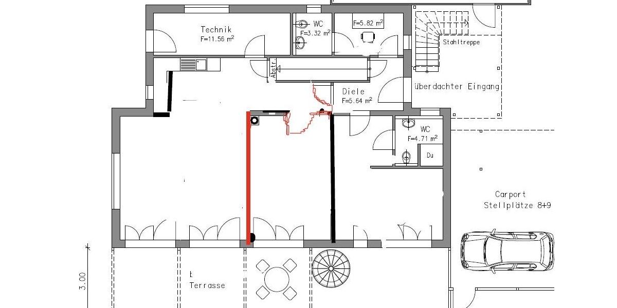Erdgeschoßwohnung Pfarrkirchen - 3 Zimmer, 120 m&sup2;, 1.080&euro; | Angebot:26262654