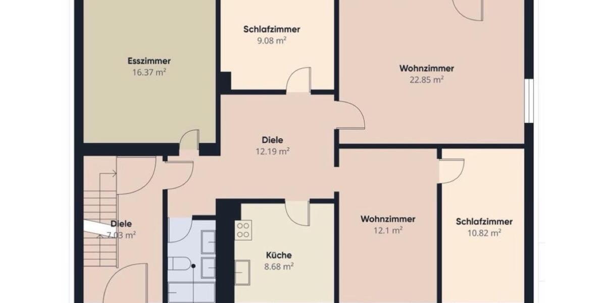 Erdgeschoßwohnung Walsrode Bomlitz - 5 Zimmer, 100 m&sup2;, 1.200&euro; | Angebot:24625126