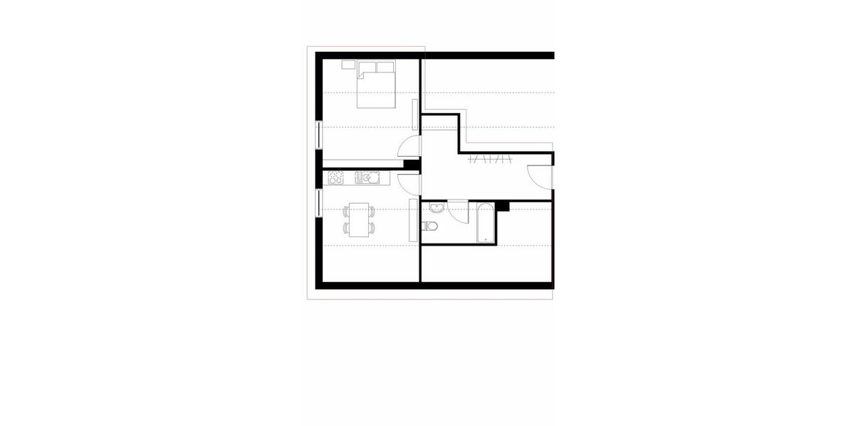 Dachgeschoßwohnung Sinntal - 1.5 Zimmer, 49 m&sup2;, 380&euro; | Angebot:23879720