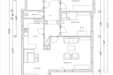 Wohnung Rosenfeld - 3 Zimmer, 82 m&sup2;, 700&euro; | Angebot:25641345