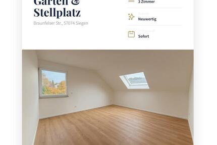 Wohnung Siegen Kaan-Marienborn - 3 Zimmer, 80 m&sup2;, 750&euro; | Angebot:26583384